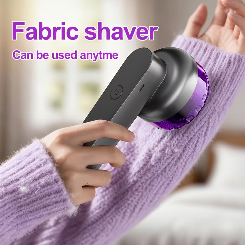 Portable Charging Hair Ball Trimmer | Usb-C Fast Charging With Rechargeable Lithium Battery, Includes Blade, Cleaning Brush, Charging Cable | Suitable For Clothes, Furniture, And Carpets - Removes Hair Balls, Bubbles, And Fur