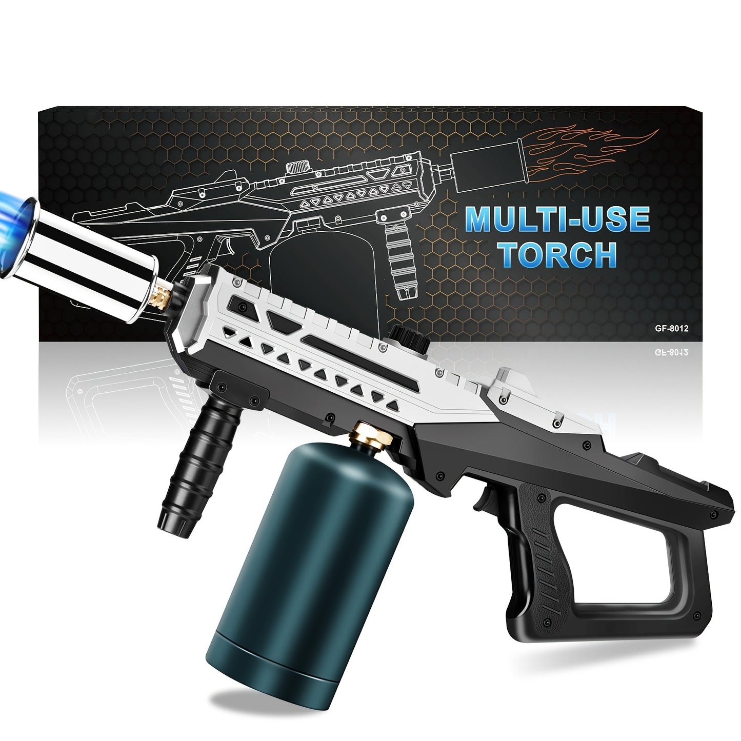 Propane Blow Torch with Trigger Ignition & Adjustable Flame – Lightweight Flamethrower for Campfire, Fire Pit, BBQ, Weed Burning & Culinary Use | Precision Flame Control, Fun Outdoor Gift (Tank Not Included)