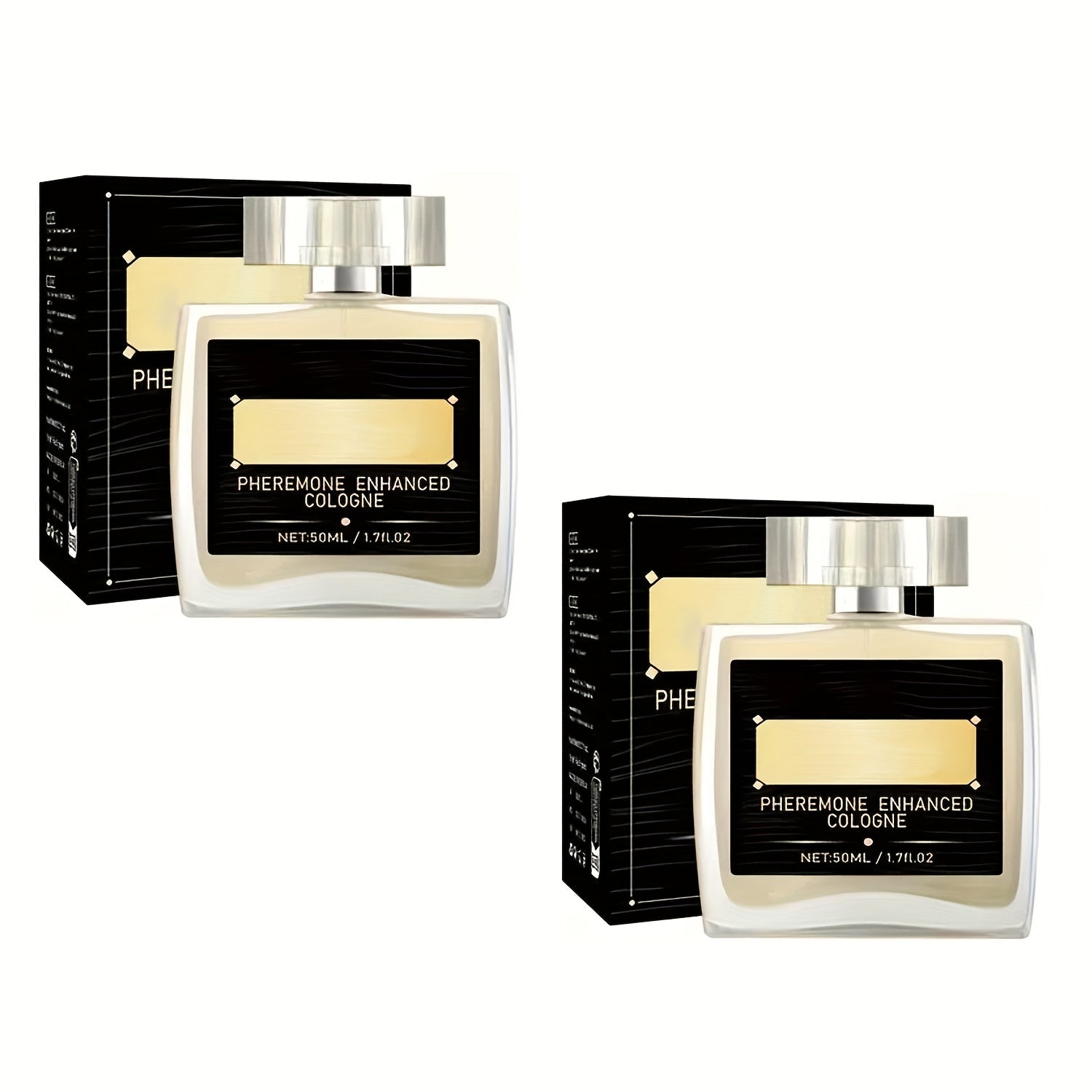 Cupid Cologne Pheromone Fragrance Set for Men & Women – 2pcs Floral Fruity Long-Lasting Romantic Scent with Captivating Pheromones – Perfect Christmas & Birthday Gift for Couples