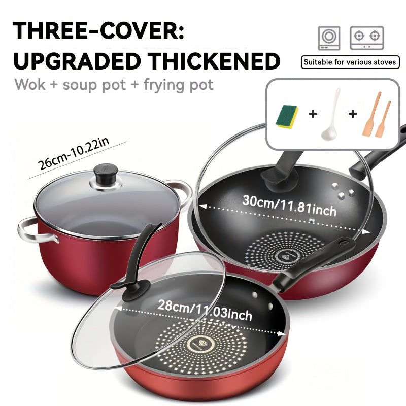 [Cast Lron Skillets] 9.45/11.02-Inch Non-Stick Skillet, Dishwasher, Frying Pan Multi-Functional With Ergonomic Handles.Pansfor Cooking Induction Compatible-Lightweight For WorksStove, Oven, Grill & Campfire Use, Christmas And Halloween Gift