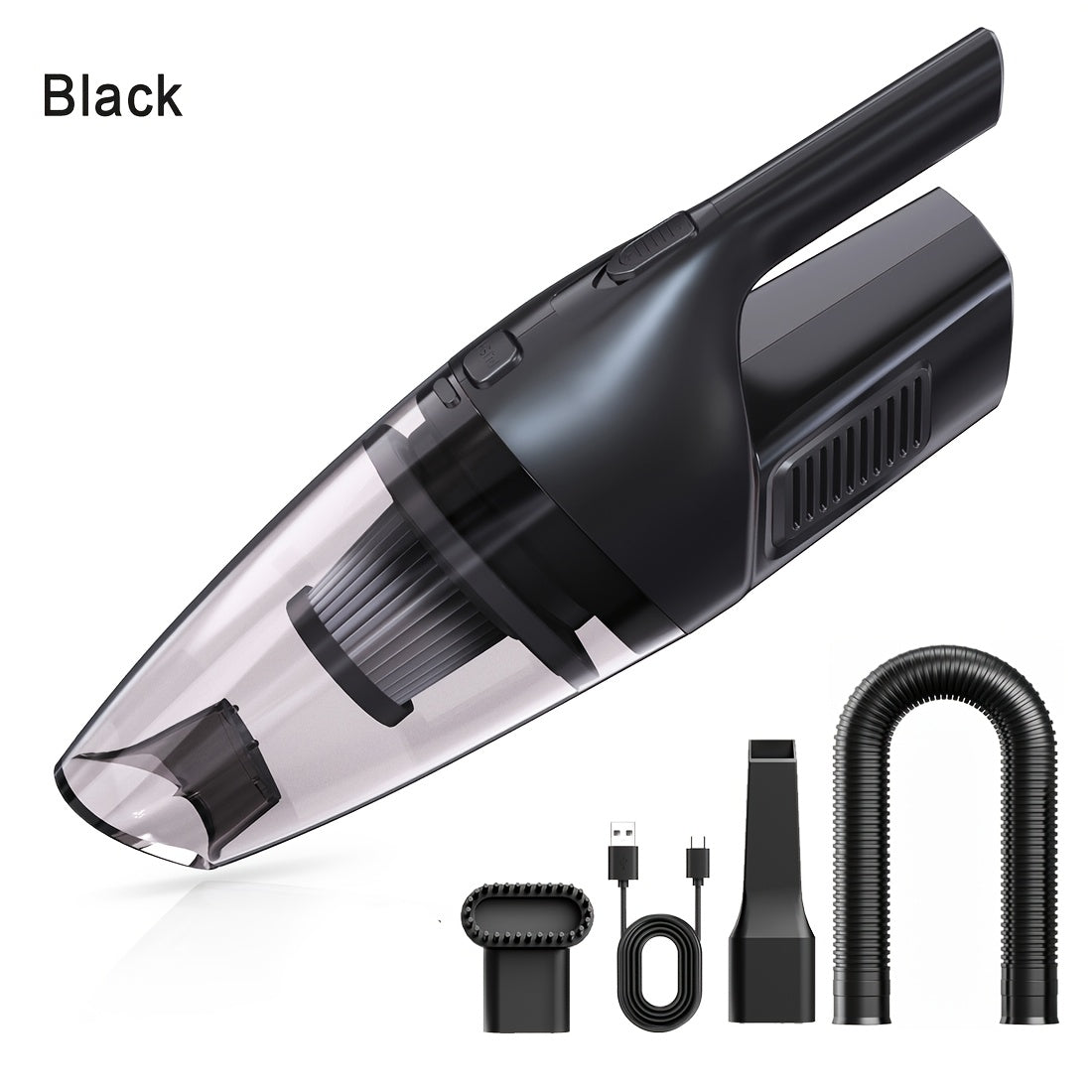 Portable Vacuum Cleaner 6800PA Powerful Suction – 2000mAh Cordless Handheld Vacuum for Car Interior, Home & Pet Hair, Quiet Operation, Women's Car Accessory & Gift