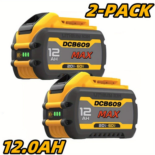 DeWalt 20V/60V MAX Replacement Battery 12.0Ah – Compatible DCB612 DCB609 DCB610, High-Capacity Lithium-Ion for Cordless Power Tools, LED Indicator, 1/2/4 Pack | Canada