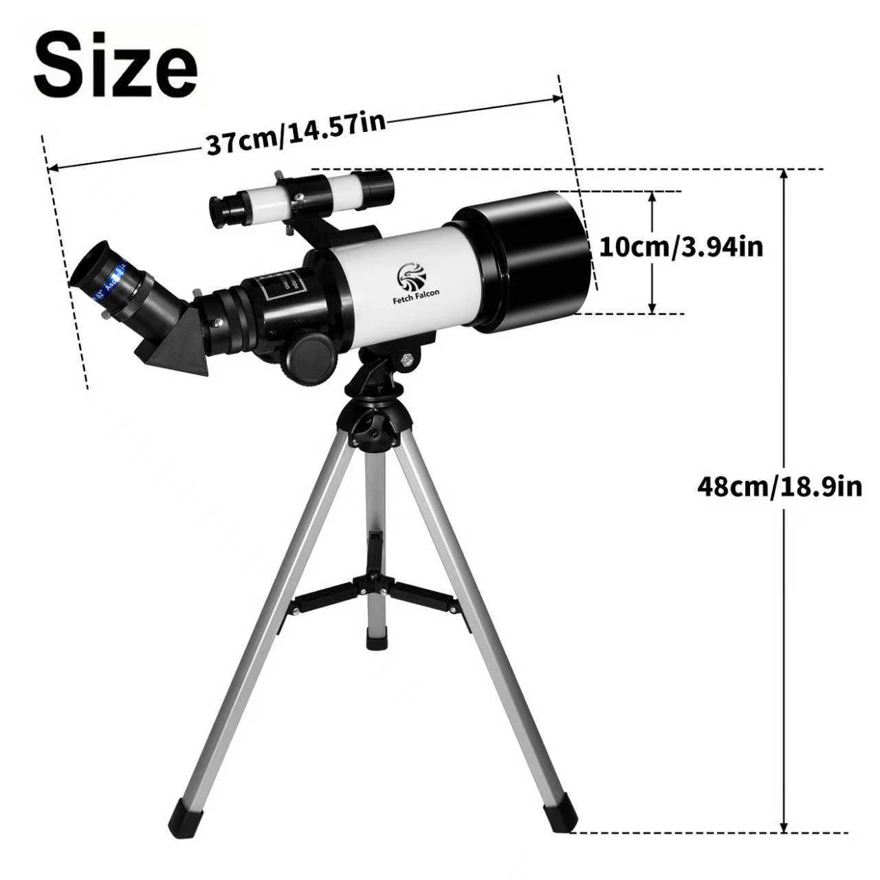 HD 150X Astronomical Telescope High-Powered,Portable with 700mm Aperture (HD Refractor, Tripod, Phone Adapter) Ideal for Stargazing and Space Exploration