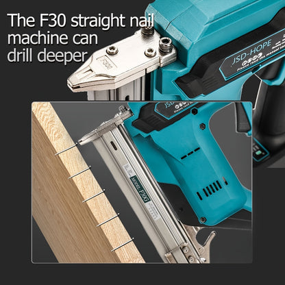 21V Cordless Brad Nailer 2-in-1 – 18 Gauge Electric Nail Gun & Stapler, Single & Bump Fire, Fits 5/8"-1-1/4" Nails, Compatible with Makita 18V/40V Battery – For Woodworking & Home Renovation