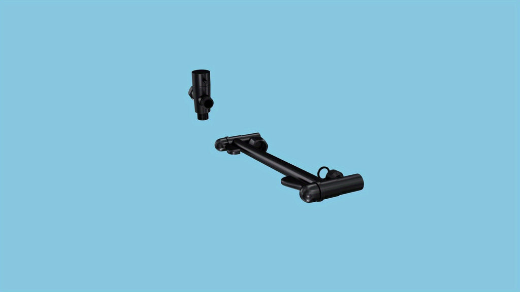 Shower Head, High Pressure Rainfall/Handheld Shower Combo with 11'' Extension Arm, 9 Settings, Anti-Leak Shower Head with Holder, Height/Angle Adjustable, Chrome, Matte Black