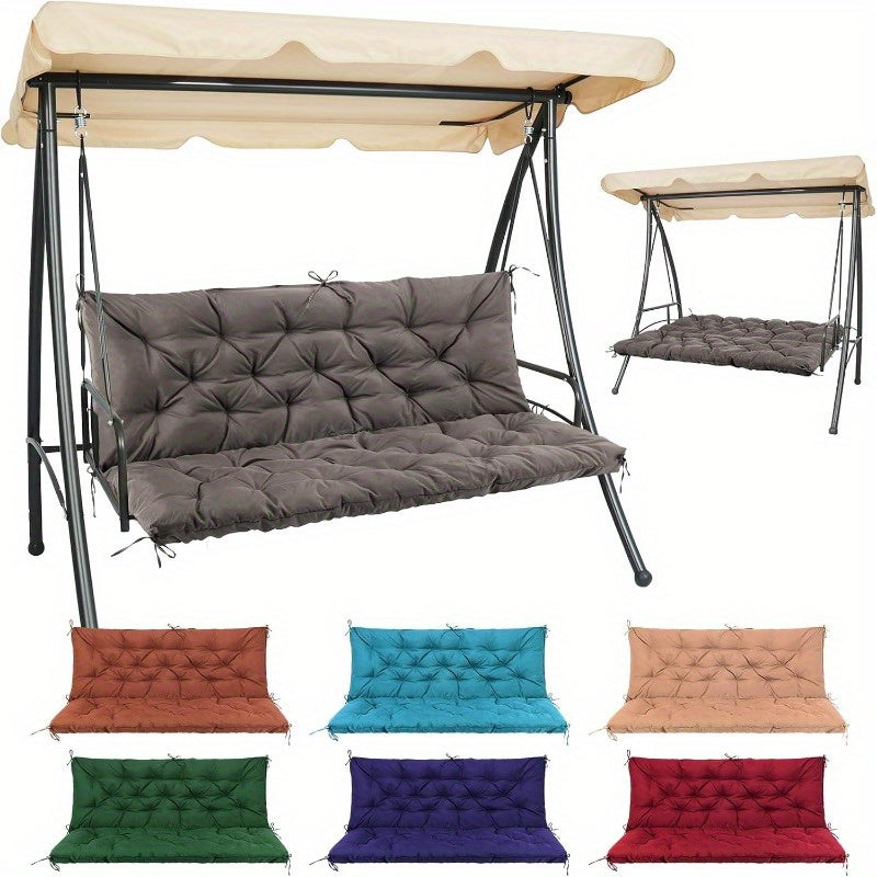 Outdoor Patio Swing Cushion 47x40 Inch 4 Inch Thick Waterproof - Fade-Resistant PP Cotton Bench Cushion with 8 Anti-Slip Straps for Porch Swing Garden Bench Lounge Chair Canada