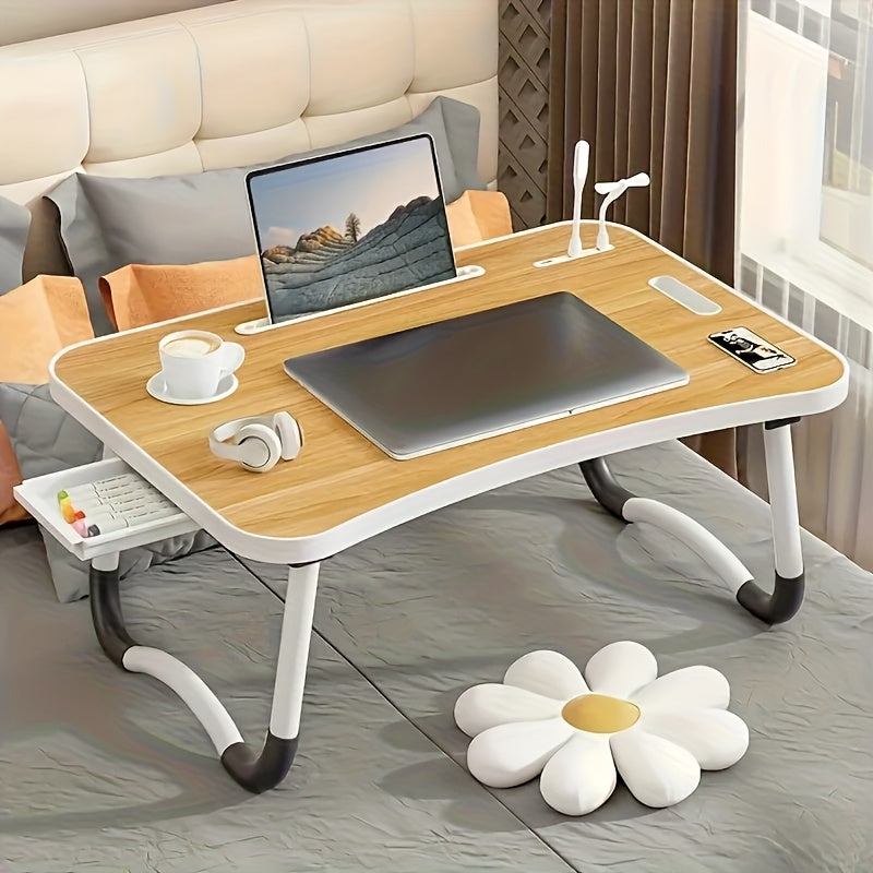 Portable Foldable Laptop Bed Desk, Multifunctional Tray Rack, Movable Office Desk - Study Desk, Suitable for Eating And Reading On Beds, Sofas, And Floors, No Assembly Required, Perfect Holiday Gift