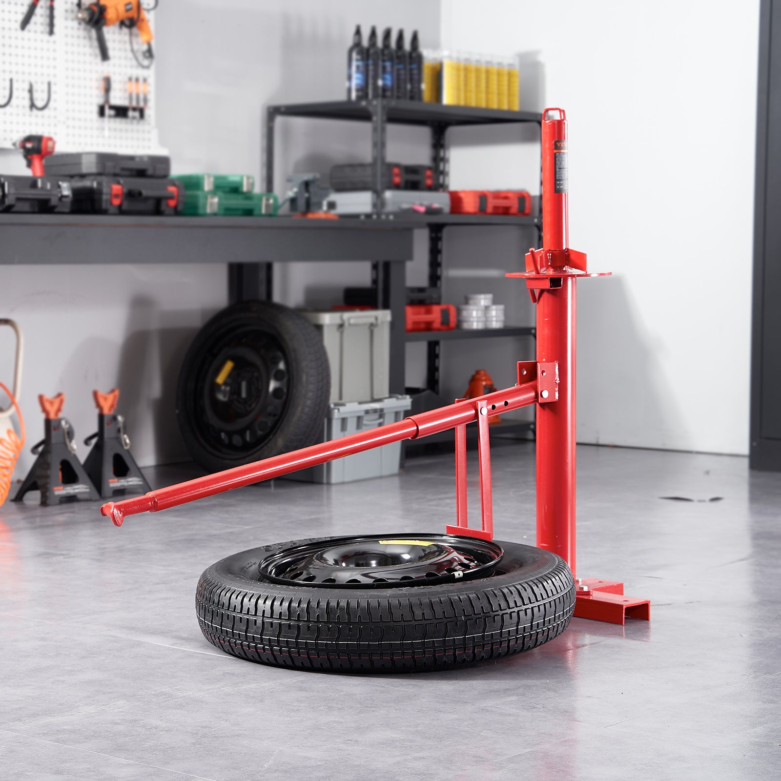 VEVOR Manual Tire Changer, Portable Hand Bead Breaker Mounting Tool for 203 - 406 mm Tires, Compatible with Car Truck Trailer, Tire Mounting Machine for Home Garage Small Auto Shop