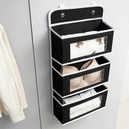 Behind Door Hanging Storage Cabinet – Waterproof Anti-Tilt Wardrobe Storage Box, Multi-Purpose Organizer Rack for Bedroom, Bathroom & Pantry