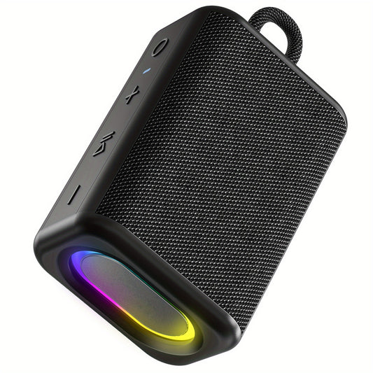 Portable BT Speaker with Lights, Powerful Crystal Clear Sound, All Day Playtime, AUX&TF-Card Input, BT 5.3, TWS Paring,  Wireless Speaker for Friends, Family, Father and Mother Gifts