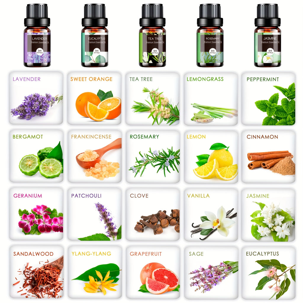 12pcs/20pcs/32pcs Essential Oils Gift Set - Essential Oil Kit for Massage, Skin - Father'S Day Gift