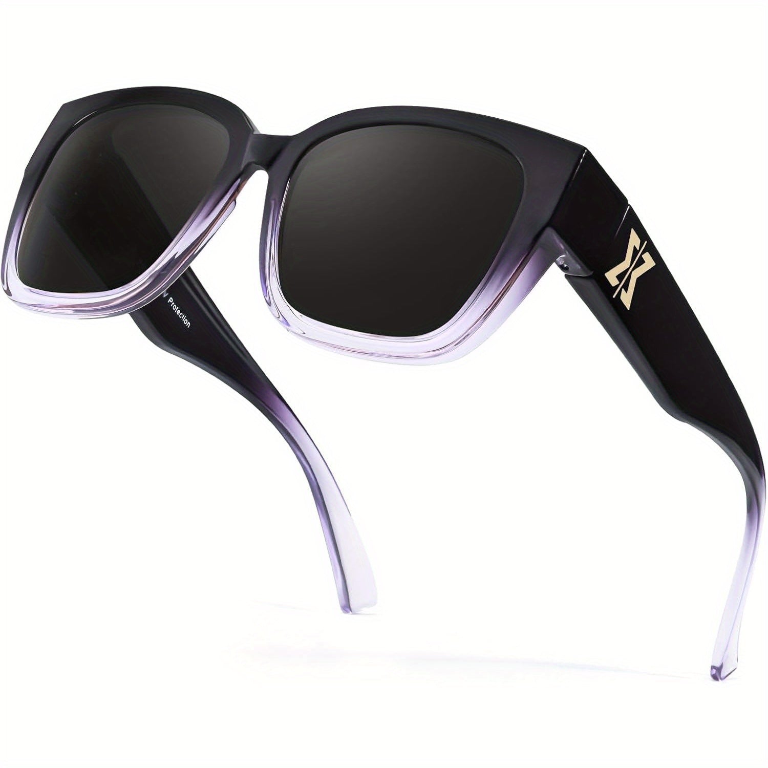 Fit Over Glasses Sunglasses for Men & Women – Polarized Fashion Sunglasses Over Prescription Eyeglasses, UV Protection, Multiple Frame & Lens Colour Options