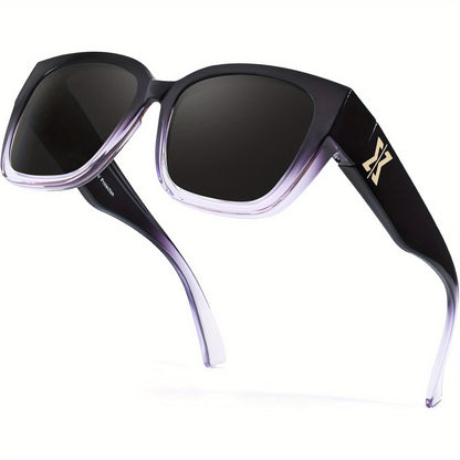 Fit Over Glasses Sunglasses for Men & Women – Polarized Fashion Sunglasses Over Prescription Eyeglasses, UV Protection, Multiple Frame & Lens Colour Options