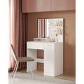 Makeup Vanity Desk with Mirror, 2 Shelves, Vanity Table with 1 Drawer, Storage Cabinet, Dressing Table, Modern