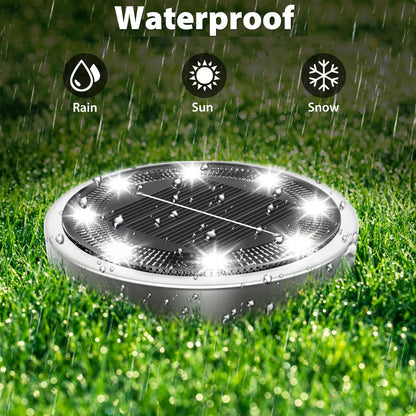 IP44 Solar In-Ground Lights 8 LED – Regular & Mini Versions, Auto On/Off, 4-20 Pack for Garden, Pathway, Driveway, Stairs, Deck & Swimming Pool | ShopVora CA