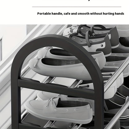 Thickened Multi-Layer Shoe Rack Large Capacity – Easy Assembly Freestanding Shoe Shelf Storage Organizer for Home Bedroom Dormitory Closet & Hallway