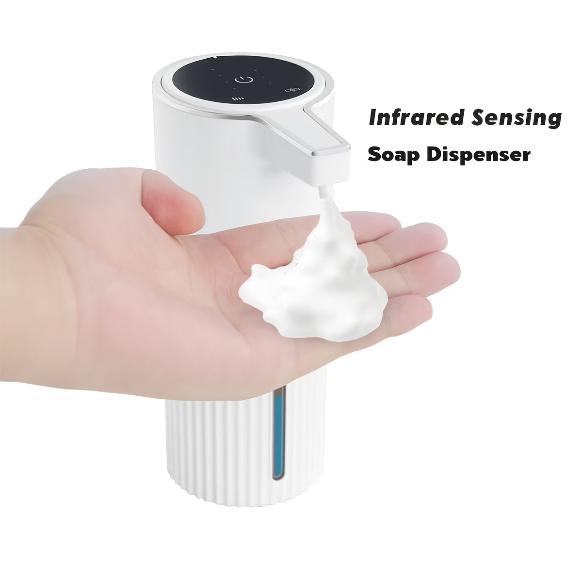 Touchless Automatic Soap Dispenser Infrared Sensor, 1800mAh Rechargeable Battery, 13.5oz Capacity, Liquid & Foam Versions, Vertical Wall Mount – Hands-Free Smart Dispenser for Kitchen & Bathroom