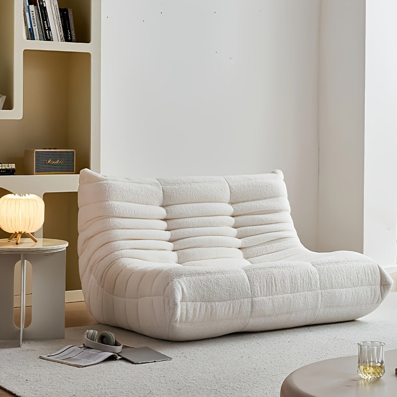 Floor Lazy Sofa Chair with Compressed Sponge Filling – Modular Corner Lounge Seat for Living Room, Bedroom & Office | Single, Double & Three-Seater
