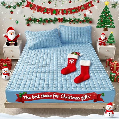 Cooling Waterproof Mattress Cover – Thick Fitted Sheet Style, Multi-Layer Protection, Breathable & Comfortable, Ideal for Bedroom, Guest Room & Hotel, Great Gift for Christmas & Halloween