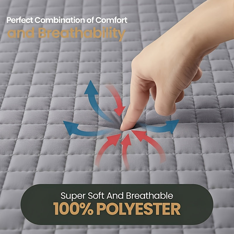 Thicken Waterproof Mattress Protective Cover - Home Fitted Sheet Set The Mattress Topper Fits Tightly to The Bed, for Bedroom, Guest Room, Hotels, Comfortable And Durable, Breathable, for Twin&Full&Queen&King, Christmas&Halloween Gift