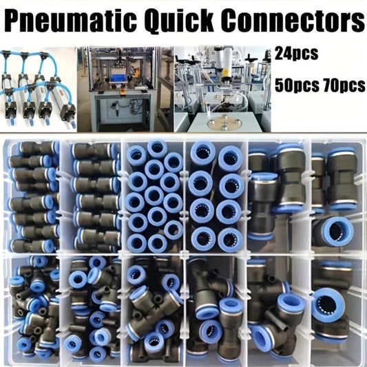 New Type of Pu4/6/8/10/12 Pneumatic Quick Connector Fittings for Air Tubing with Push-In Joints