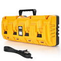 4-Port DeWalt Battery Charger Station – 12V/20V MAX Replacement for DCB104, 3A Fast Charge, USB & Type-C Ports, Wall-Mount & Portable, Compatible with DCB127 DCB200 DCB203 DCB606 & More