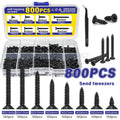 800pcs M2 Black Phillips Self-Tapping Screw Set, M2 Sizes (4/5/6/7/8/10/12/16mm), Includes Clips, Multi-Purpose Durable Screws, Ideal for DIY Projects, Furniture And Equipment Repairs