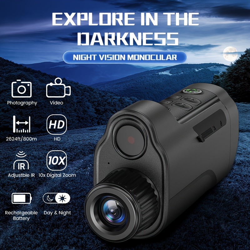 Digital Night Vision Binoculars INSKAM Dual Tube – 2.8" Display, USB & Battery Power, Wildlife Observation, Camping, Farm Monitoring – Binoculars & Monocular Options, Black