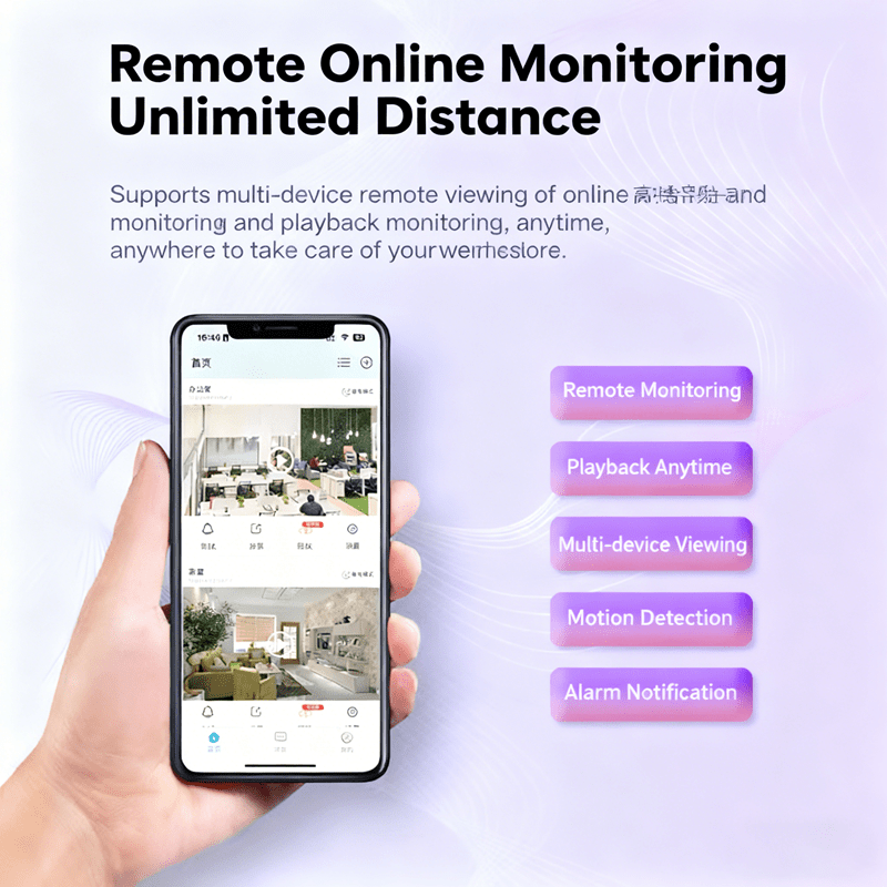 Aszxc1A Ultra-Thin, 0.7 Inches! 2025 Major Upgrade Mini Full HD Wifi Camera with Night Vision, Wireless Indoor/Outdoor Use, Motion Sensor And Automatic Alarm, APP Remote Connection, Suitable for Baby, Pet, Elderly Care, Home Office, Room Monitoring