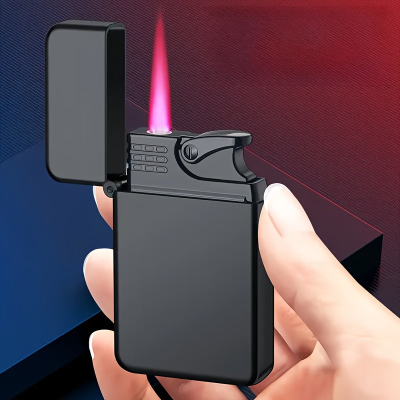 Metal Torch Lighters, Pink Flame Lighters, Refillable Butane Lighters, Pink Flame Torch Windproof Lighters, Outdoor, Indoor, Camping, Candles, (excluding Butane)