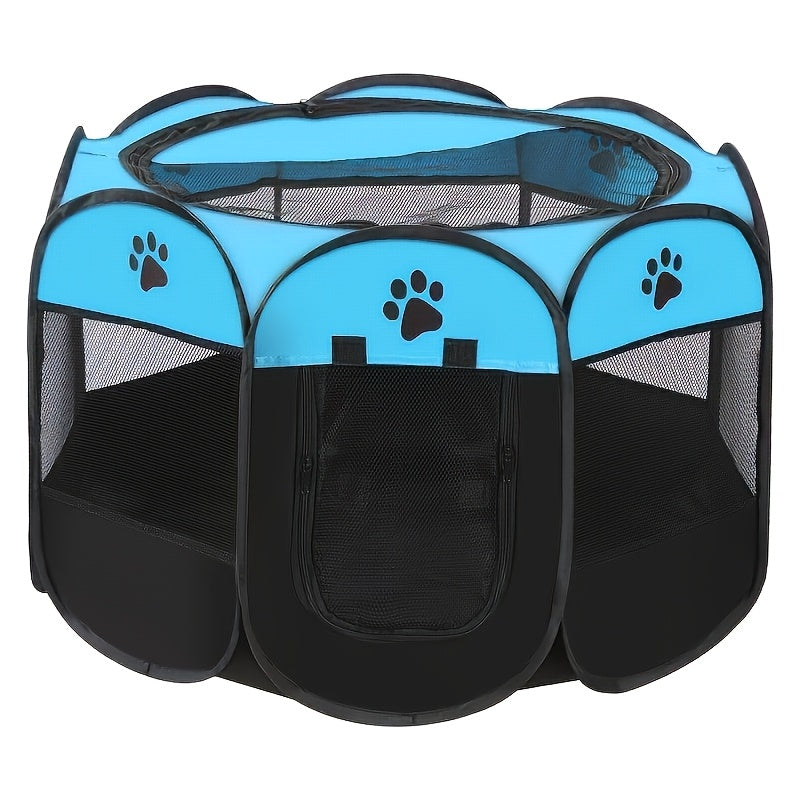 Foldable Octagonal Pet Fence Pet Tent Oxford Cloth Scratch