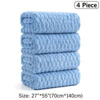 4 pieces, sky blue (27*55in)