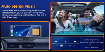 Portable Wireless CarPlay Screen for Car – 7"/9"/9.26" HD Display, Android Auto, GPS Navigation, Bluetooth, FM, AUX, AirPlay, Voice Control, Plug & Play for All Vehicles (Lamtto)