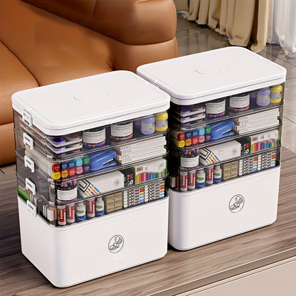 Multi-Compartment Stackable Organizer Box with Removable Dividers – Multi-Tiered Storage Container for Pills, Sewing, Office Supplies, Bathroom & Travel | ShopVora CA