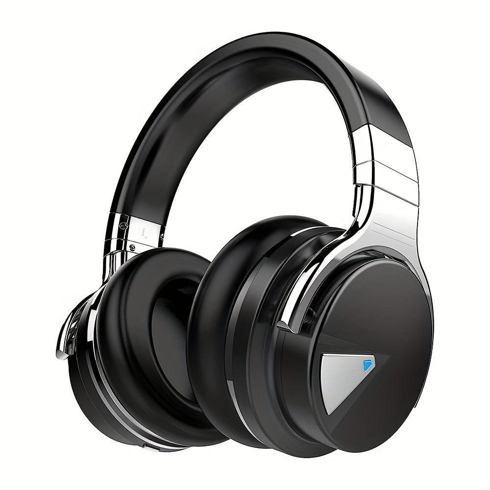 Active Noise Cancelling Headphones Wireless Over-Ear Bluetooth 5.2 with Microphone Deep Bass 30H Playtime Comfortable Earpads
