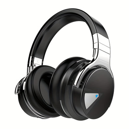 Active Noise Cancelling Headphones Wireless Over-Ear Bluetooth 5.2 with Microphone Deep Bass 30H Playtime Comfortable Earpads