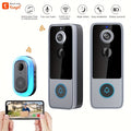 Video Doorbell, Wireless Smart Doorbell, Battery, Standby Time 180 Days, AI Face Recognition And Motion Detection, 1080P HD Video Shooting, Active Wake-Up Doorbell, with Night Vision, Two-Way Audio, Free Storage of Pictures