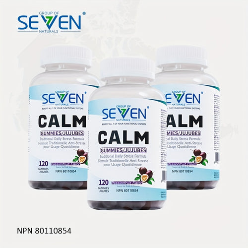Magnesium Bisglycinate Calm Gummies – 120 Count Stress & Sleep Support Supplement, Passionfruit Flavour, Relaxation Gummies for Adults, Daily Wellness Supplement | ShopVora CA