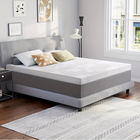 8-Inch Gel Memory Foam Twin Full Queen Mattress Cool Hypoallergenic Fabrics For Pressure Relief, Mattress In A Box