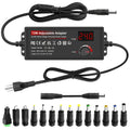 Adjustable DC Power Supply Adapter 72W 3-24V with LCD Display – AC 100-240V to DC Knob-Adjustable Power Adapter, 14 Connector Tips, Polarity Converter, for LED Strips, Routers, Smart Devices Canada