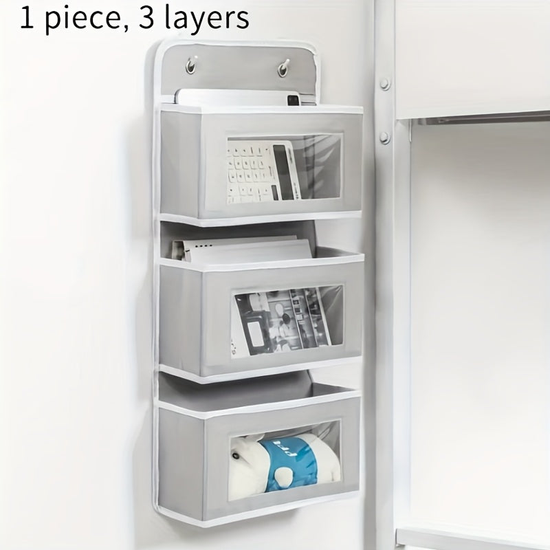 Over-The-Door Hanging Organizer 3 or 5-Tier Fabric Storage Rack with Large Pockets - Waterproof Multipurpose Door Organizer for Bedroom, Bathroom & Pantry, Great Christmas & Halloween Gift