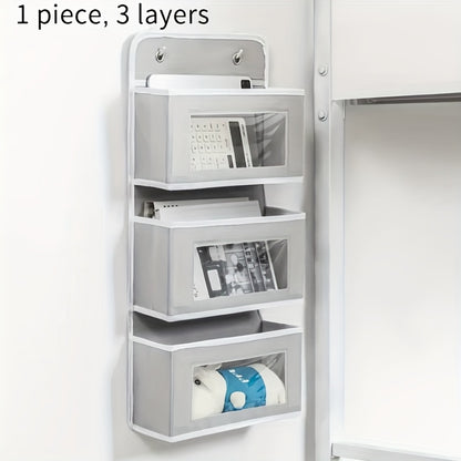 Over-The-Door Hanging Organizer 3 or 5-Tier Fabric Storage Rack with Large Pockets - Waterproof Multipurpose Door Organizer for Bedroom, Bathroom & Pantry, Great Christmas & Halloween Gift