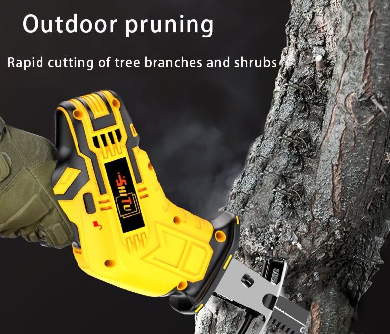 2026 Lithium-ion Electronic Saw, Electric Cordless Saw, Cordless Reciprocating Saw, Suitable for Home and Outdoor Use, Suitable for Electric Reciprocating Saw, Cutting Trees, Thin Wooden Boards and Soft Metal Wood, a Gift for Boyfriends and Fathers!