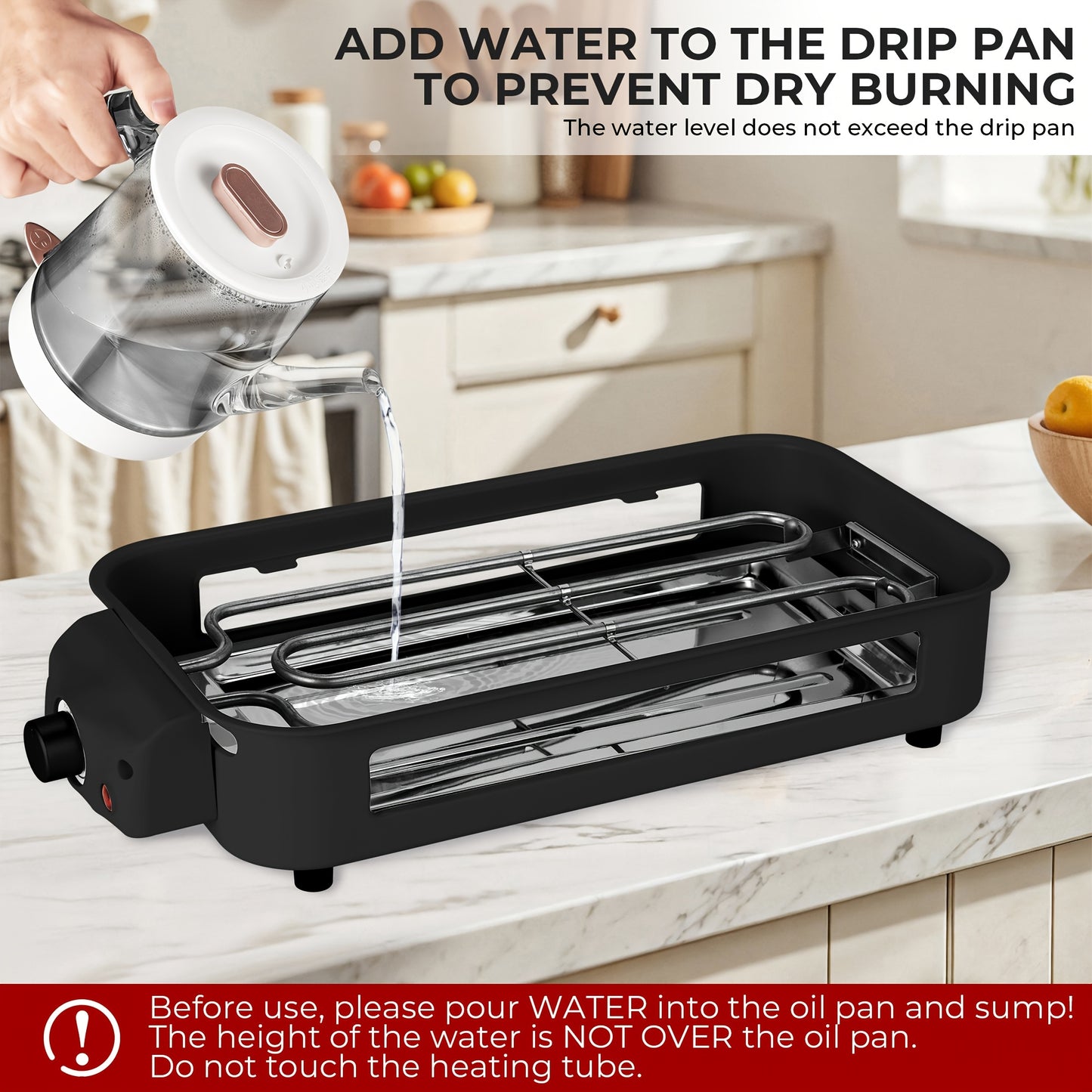 Indoor Electric Grill 1700W Smokeless with Removable Non-Stick Plate – Portable BBQ Griddle for Hot Pot, Home Cooking & Entertaining, Dishwasher Safe | ShopVora CA