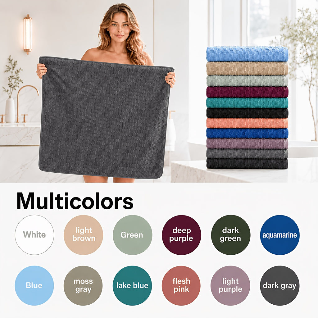 Microfiber Bath Towels Set 4-Pack Extra Large 27x55 & 35x70 in – Super Soft Quick-Dry Luxury Spa Hotel Quality Towels, Multi-Color Options