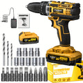 21V Cordless Portable Rechargeable Hand Drill, Lithium Impact Drill, Household Hand Drill Charging Tool, Lithium Battery Multifunctional Impact Pistol Drill, Electric Screwdriver