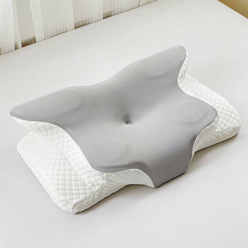 1pc Cervical Pillow, Slow Rebound Cool Soft Pillow, Ergonomic Orthopedic Sleep Neck Contour Support Pillow for Side Sleeping, Orthopedic Support, Machine Washable Pillowcase - Perfect for Sleep, Ergonomic Orthopedic Pillow for Side, Back, And Stomach Slee