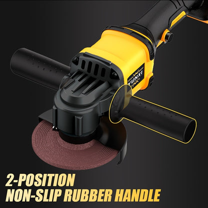 Rechargeable Angle Grinder Polisher Kit 2-in-1 Wireless Portable Power Tool for Metal Wood Car Repair – Cordless Grinding Polishing Machine, DIY & Auto Detailing Tool, Great Gift Idea
