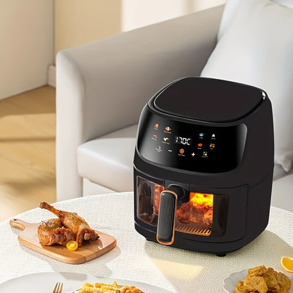 Air Fryer 1.59 Gallon (6L) with Smart Cooking Programs, Large Capacity Electric Air Fryer Oven, Touch Control, Multi-function Healthy Oil-Free Cooking, Kitchen Appliance 110V