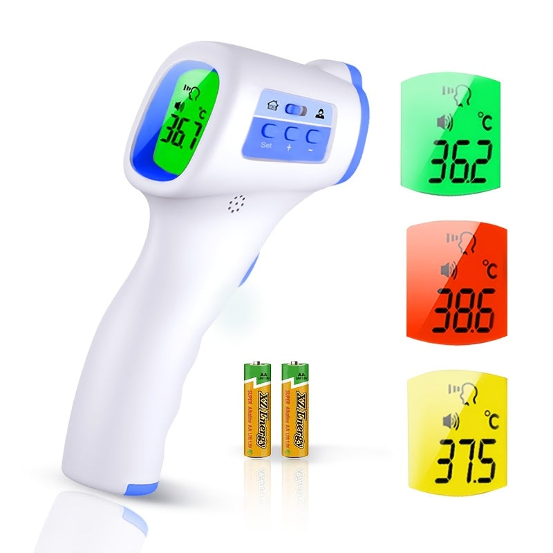 Non-Touch Forehead Thermometer 3-in-1 Mode, Digital Infrared Thermometer for Adults & Babies with 3-Color Backlight Fever Alarm Silent & Memory Mode, Fast Accurate Home Medical Travel Thermometer